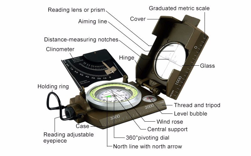 Military Compass - Waterproof Navigation Equipment