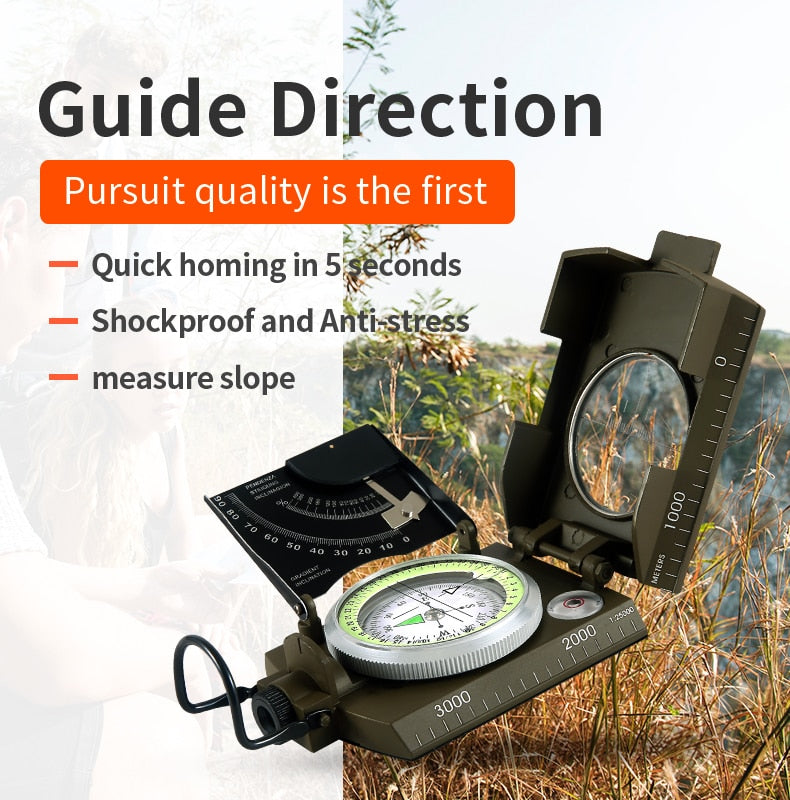 Military Compass - Waterproof Navigation Equipment