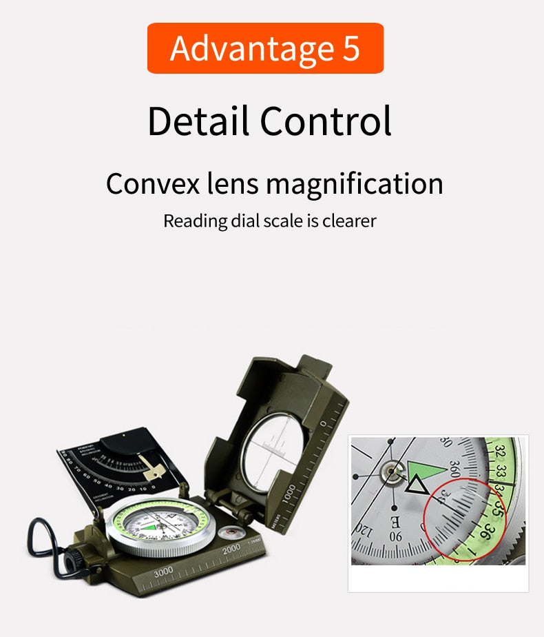 Military Compass - Waterproof Navigation Equipment