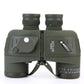 10X50 HD Binoculars - Military, Waterproof - With Internal Rangefinder and Compass