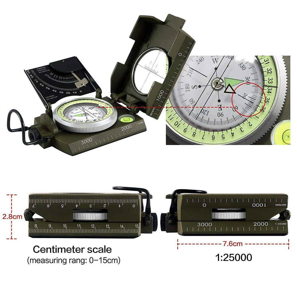 Military Compass - Waterproof Navigation Equipment