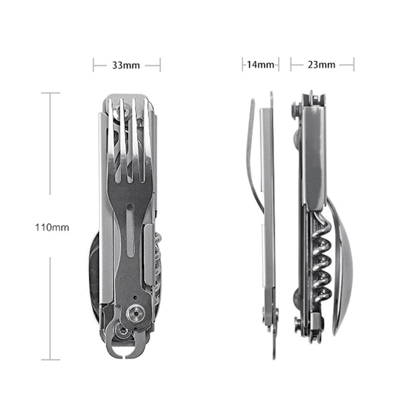 Hobo Camping Multi-Tool Pocket Knife + Cutlery Set – Marmalade Mercantile