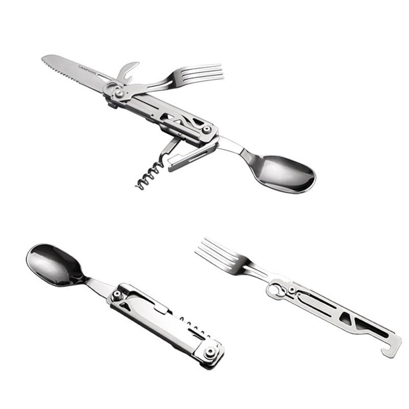 Camping Cutlery - Foldable & Multi-Function