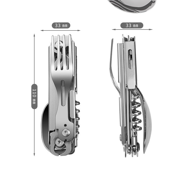 Camping Cutlery - Foldable & Multi-Function